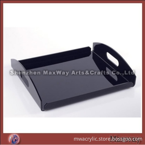 Smooth Polished Carved Exquisite Acrylic Food/Cake Tray